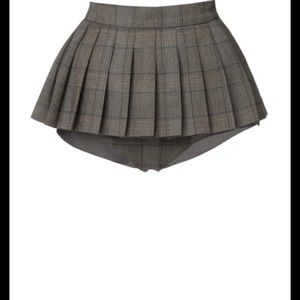 Gray PushButton Skort
